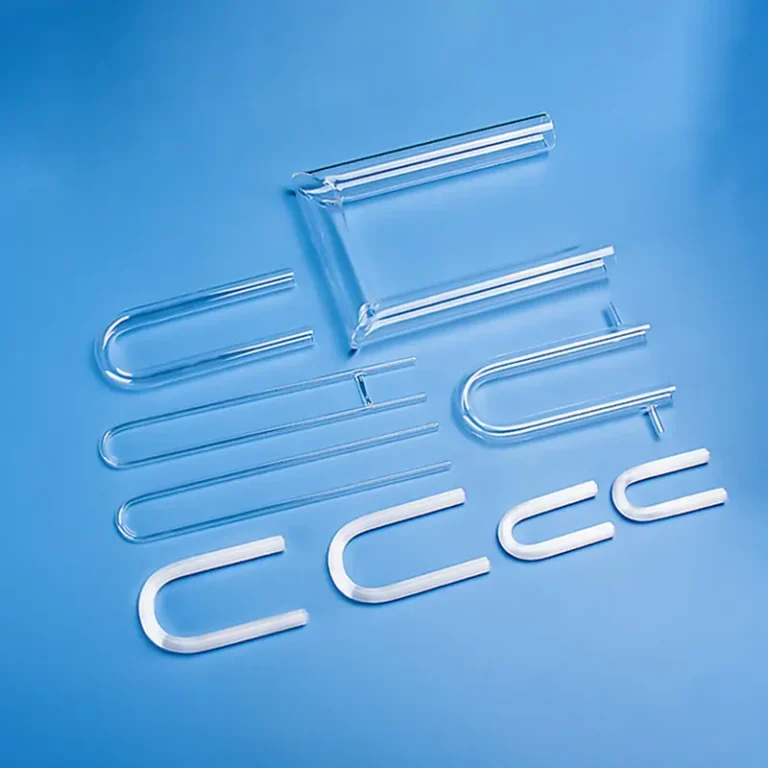 Aoxin custom fabricated U-shaped and bent quartz tubes, various designs - Cover image