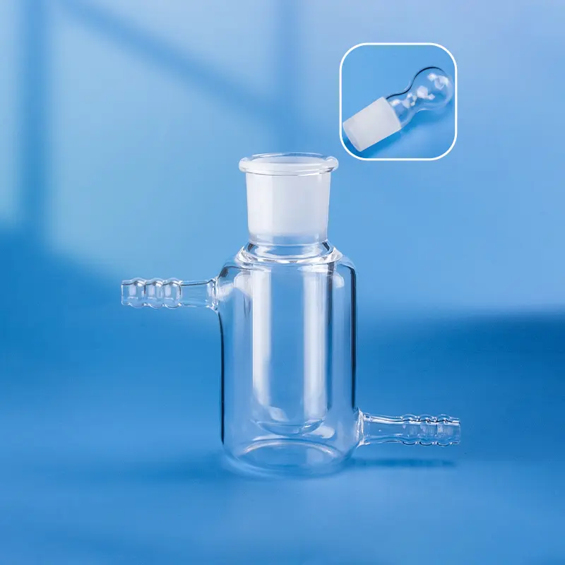 Aoxin Quartz jacketed reactor with ground glass stopper - Cover image
