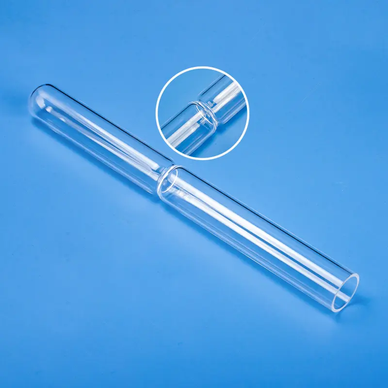 Aoxin Quartz vacuum sealed tube with internal feature for column plug or pillar - Cover image