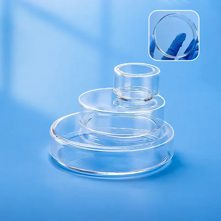 Stack of Aoxin Quartz glass petri dishes in various sizes - Cover image