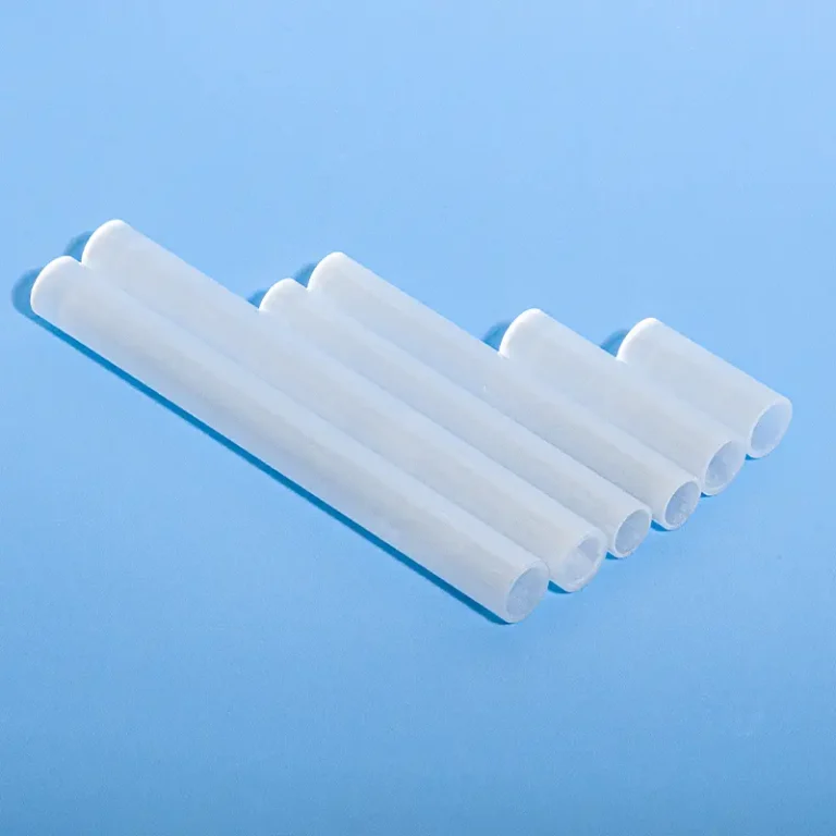 Milky white quartz tube