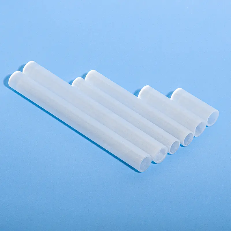 Milky white quartz tube