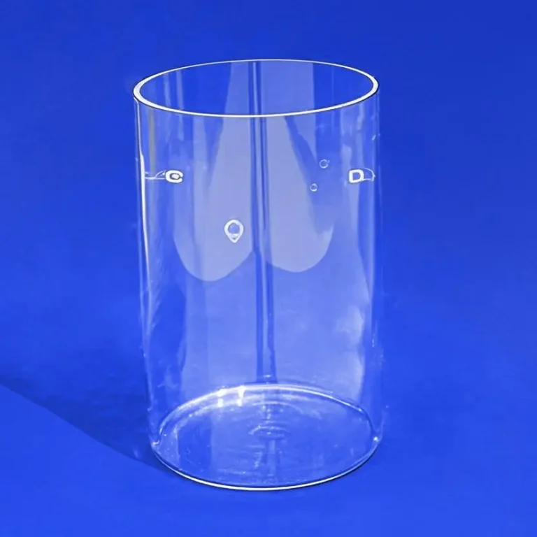 Aoxin TQH200 large one-end-closed quartz tube (8in OD) with side ports for VBF-1200X-H8 vertical furnace