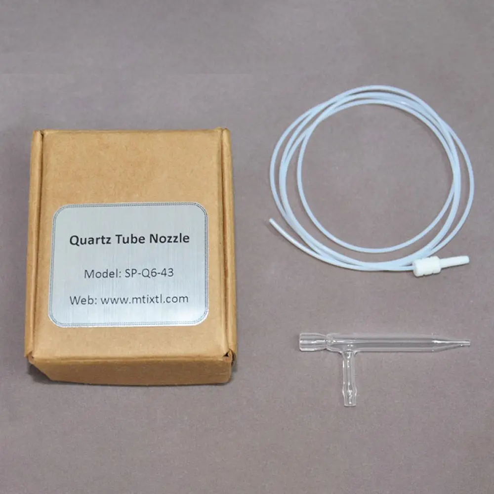 Aoxin TQ6D quartz tube nozzle kit including nozzle, PTFE tubing, connector, and packaging box