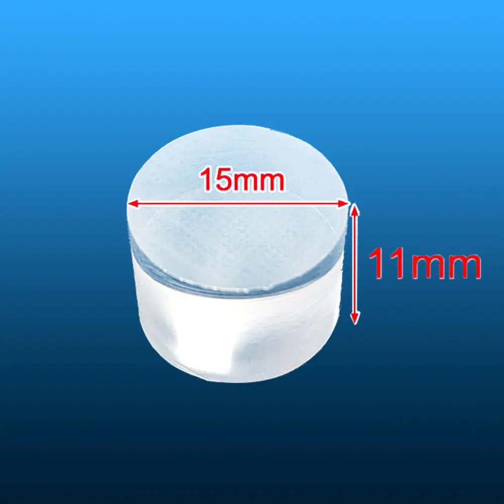 Dimensional drawing of Aoxin QTB15 quartz heat sealing block: 15mm OD, 11mm height